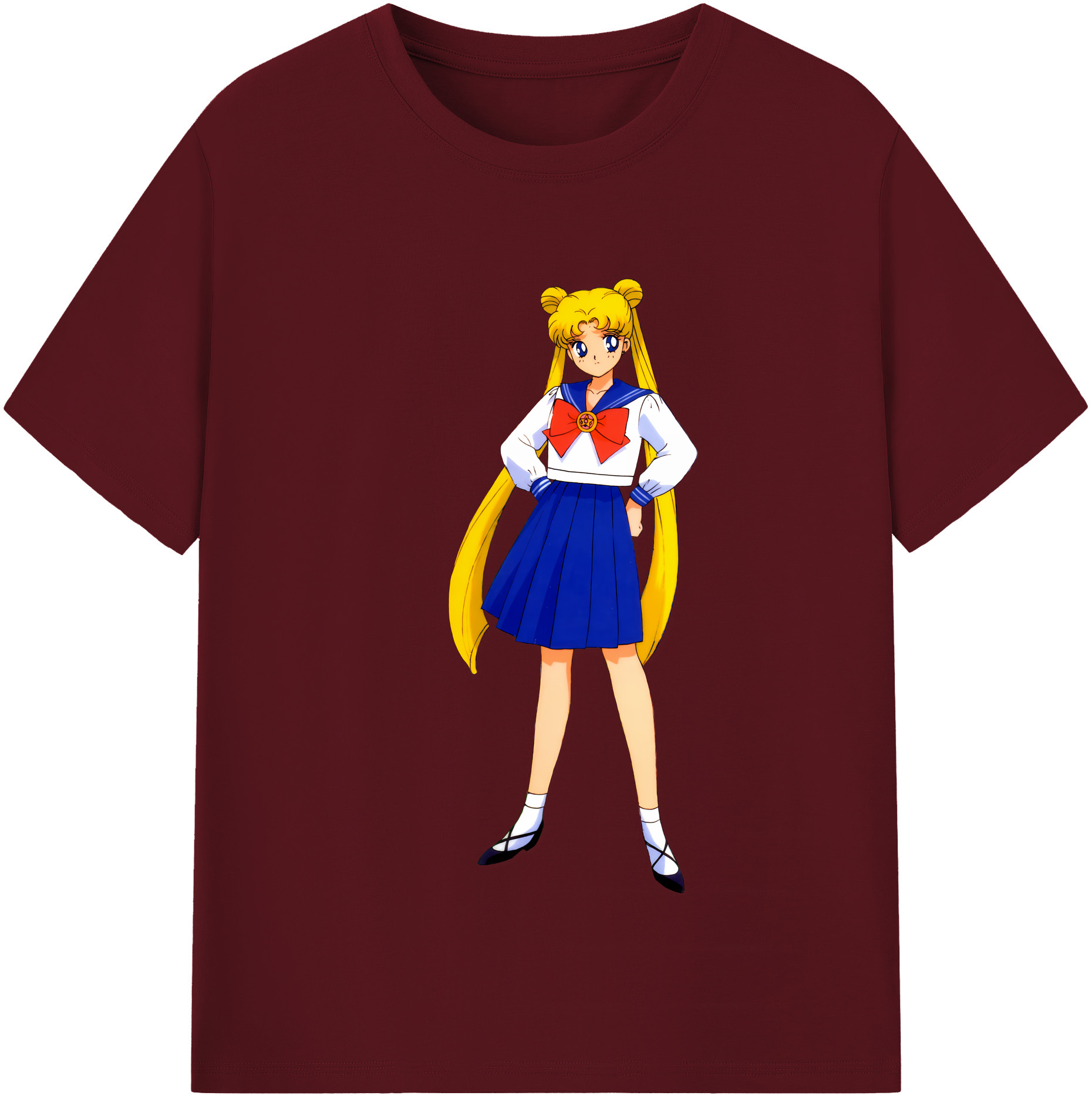 （画像用） 美少女戦士セーラームーン 愛野 美奈子 あいの みなこ Sailor Moon Aino Minako 綿100％半袖Tシャツ（フロントプリント）